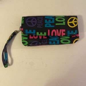 Piper & Blue Peace and Love Wristlet